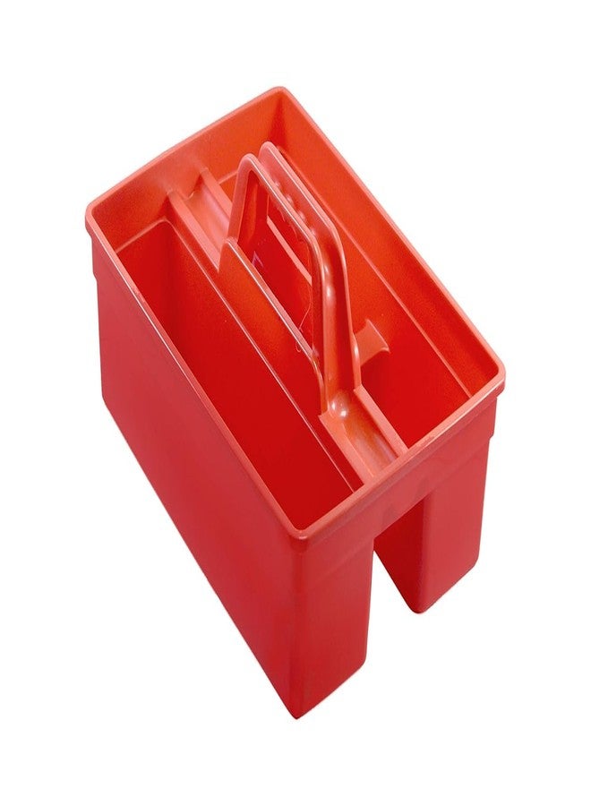 PUFFIN Plastic Handy Caddy Bucket, Red, Multipurpose Storage for Cleaning, Gardening, Crafting, Kitchen, Office, and Car Use - Image 3