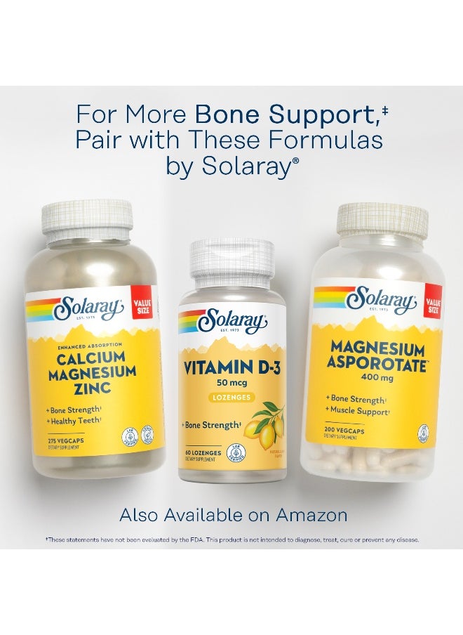 Solaray - Vitamin D3 2000Iu Bone, Immune And Mood Support 60 Lozenges - Image 1