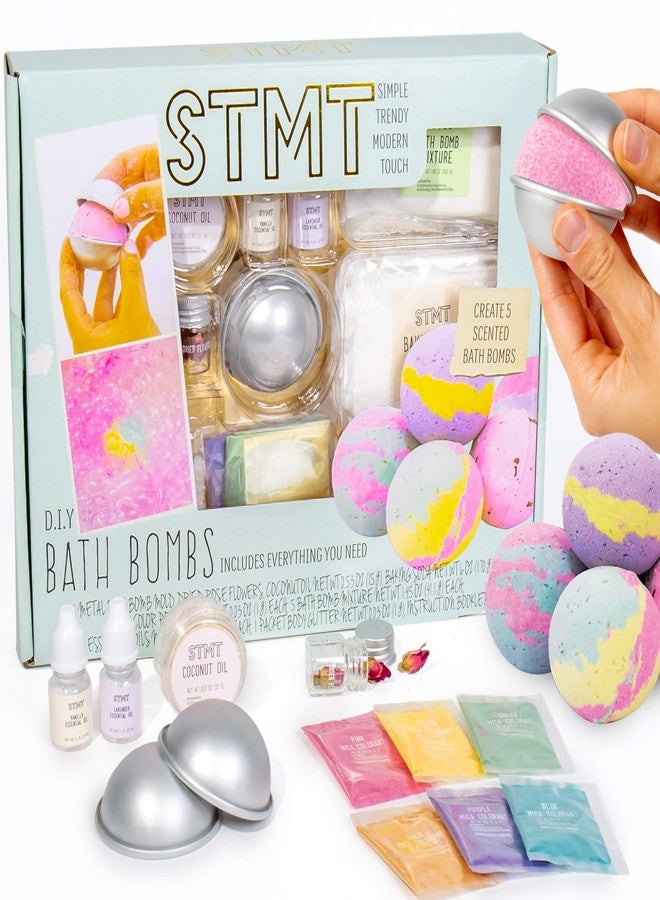 STMT D.I.Y. Bath Bomb Kit, STMT Kits for Girls, Bath Bomb Mold, Spa Kit for Kids, Bath Crumbles, Ages - 6+, 1 Count (Pack of 1), Green - Image 1