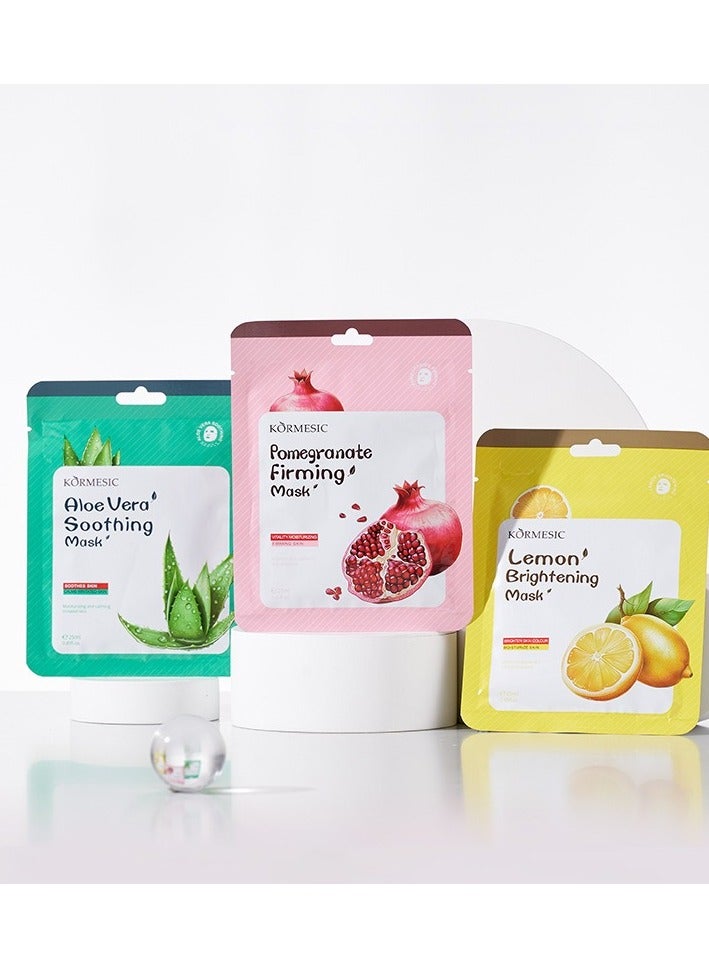 Kormesic 5PCS Lemon Facial Mask 25ml - Image 4