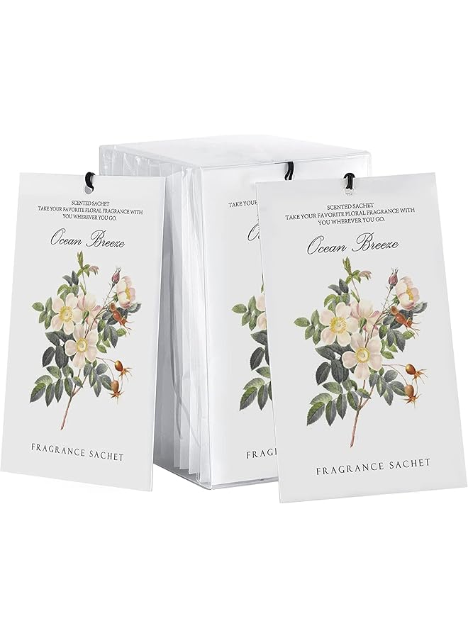 erorex Ocean Sachet 1Box 12Pcs Scented Sachets Air Freshener For Drawer And Closet Long Lasting Sachets Bags Drawer Deodorizers Fresh Scents Home Fragrance Sachet For Lover Home Car Fragrance Product - Image 1