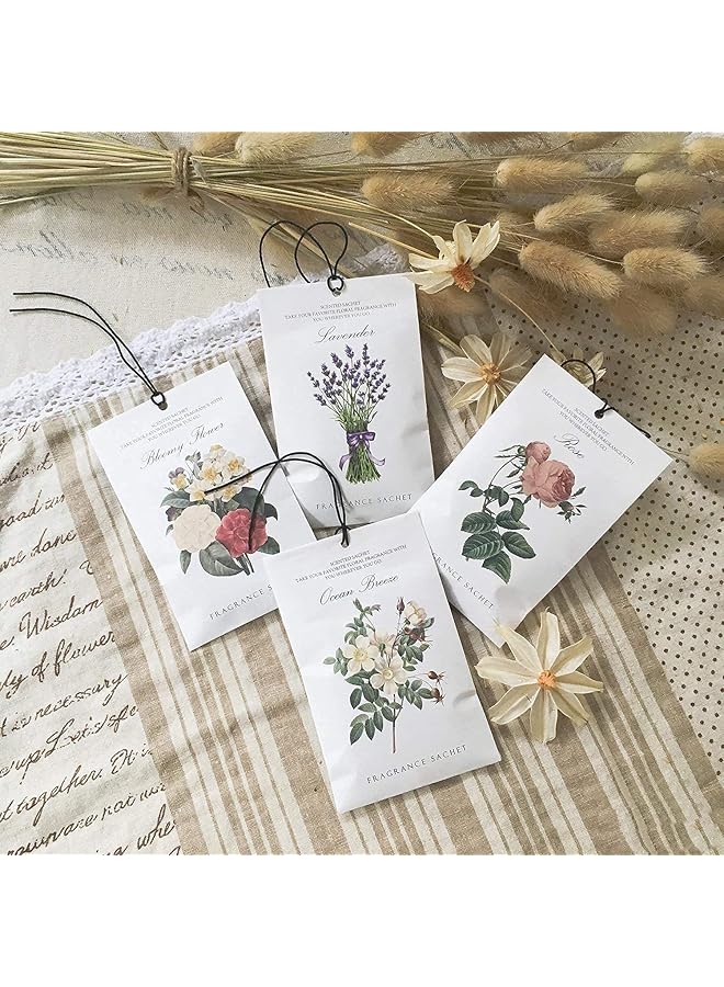 erorex Ocean Sachet 1Box 12Pcs Scented Sachets Air Freshener For Drawer And Closet Long Lasting Sachets Bags Drawer Deodorizers Fresh Scents Home Fragrance Sachet For Lover Home Car Fragrance Product - Image 2