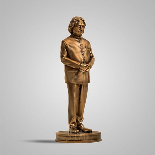 SILAII Dr. A.P.J. Abdul Kalam Full Figure Sculpture in Antique Bronze - Tribute to India's Missile Man and Former President - Handcrafted Collectible - Image 3