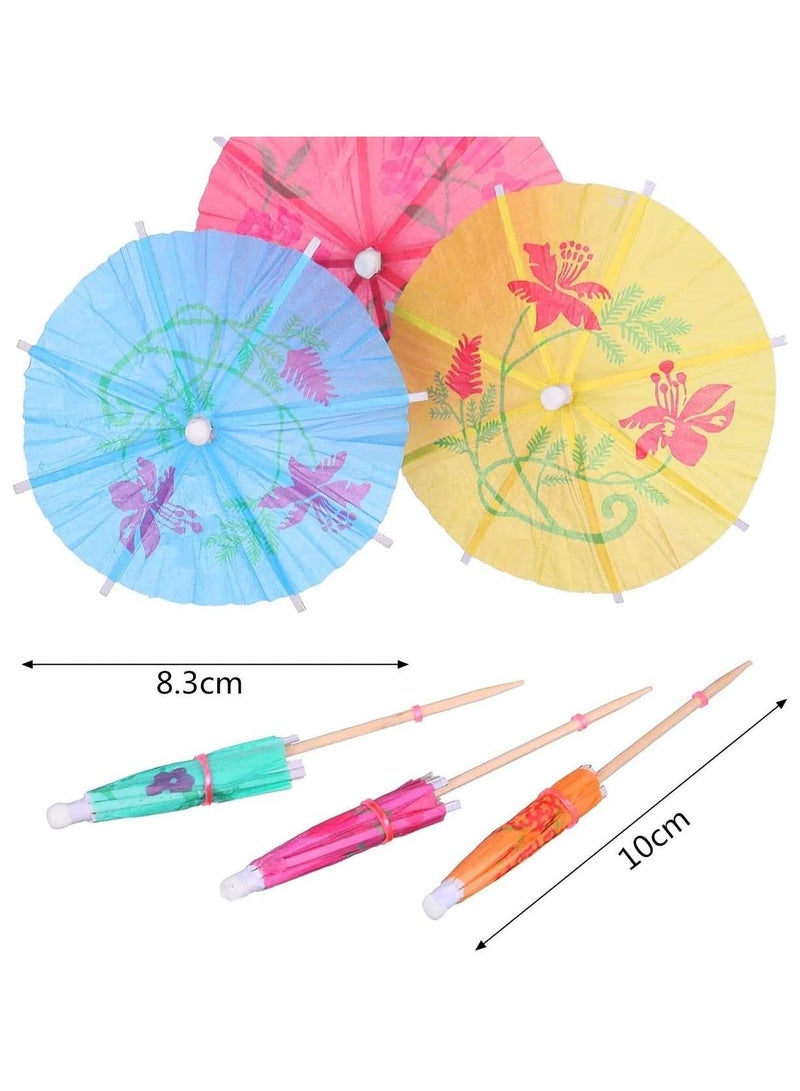 50 Pcs Cocktail Umbrellas Tropical Drink Paper Umbrella Sticks Food Stick Set for Decor Drinks Toppers Cocktails Bar Birthday Wedding Summer Party Accessories Outdoor Activities - Image 5