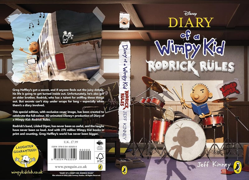 Diary of a Wimpy Kid: Rodrick Rules (Book 2): Special Disney+ Cover Edition by Jeff Kinney November 22, 2022 - Image 2