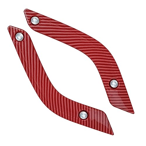 Phamyor Interior Door Grab Handle Inserts Cover Trim for 2007-2018 Jeep Wrangler JK JKU Sports Sahara Rubicon & Unlimited, Replace OE 1RC72JAHAD 1RC72JAHAE, L&R, Red Carbon Fiber - Image 2