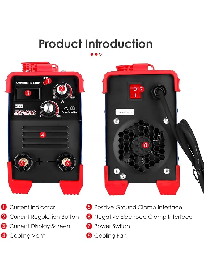 erorex 220V Mma 250 Mini Electric Welding Machine Igbt Power Tube Inverter Dc Household Small Hand Held Welding Machine - Image 3