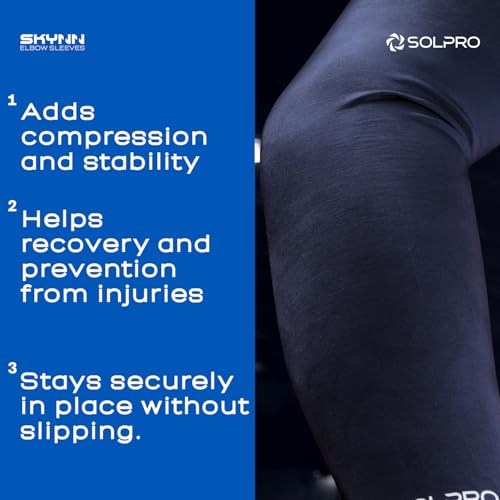 Solpro Skynn Arm Sleeves | Breathable, Sweat Wicking Arm Protection |UV-Protective Sleeves for Riding & Sports (Navy) - Image 3