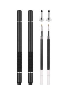 NIBEMINENT 2-Piece Precision Stylus Pen With Refill And Disc Tip Touchscreen Black  - Image 1
