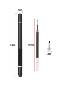 NIBEMINENT 2-Piece Precision Stylus Pen With Refill And Disc Tip Touchscreen Black  - Image 2