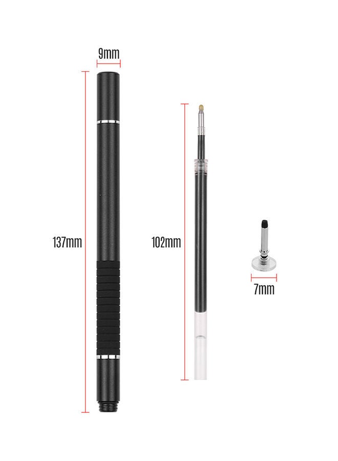 NIBEMINENT 2-Piece Precision Stylus Pen With Refill And Disc Tip Touchscreen Black - Image 2