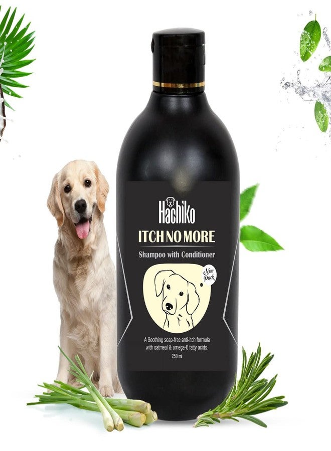 Hachiko Itch No More Dog Shampoo|Ditch to Itch 250ml | Dog Shampoo for Labrador, German Shepherd, Golden Retriever, Anti Dandruff,Shampoo for Dogs, Paraben Free,Ticks and Fleas Remover for Dogs - Image 1