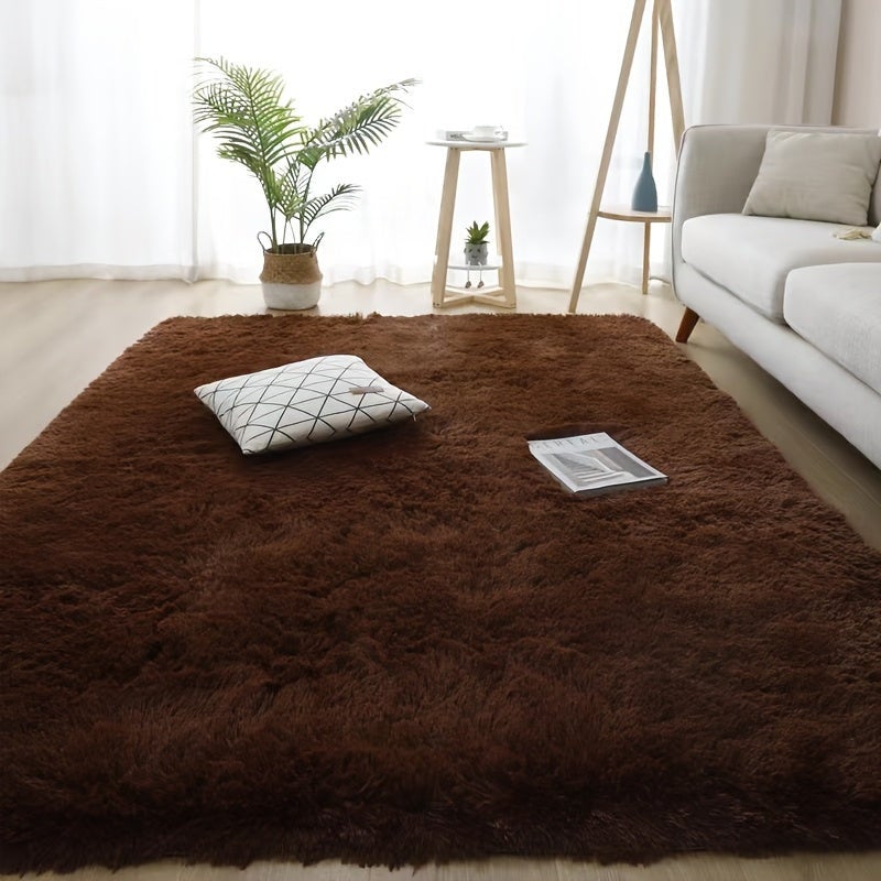Tnessential Brown Tie-Dye Rug