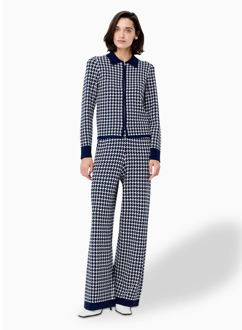 French Connection Gloria Jacquard Ls Cardigan - Image 1