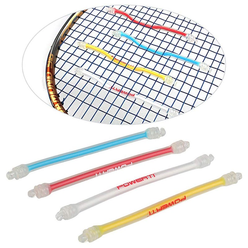 Powerti Tennis Vibration Dampener-Set Of 4-Shock Absorber For Tennis Strings,Premium-Durable & Long-Lasting(Yellow,Blue,White And Red) Ca - Image 2