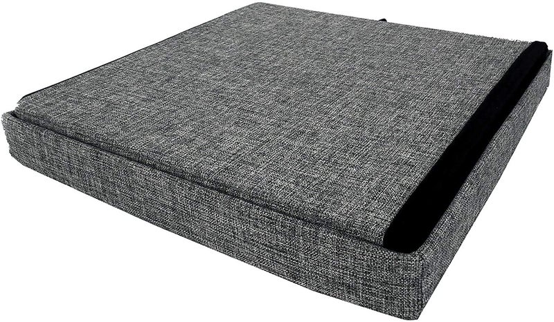 ABTRIX WITH AB Foldable Storage Footrest Clutter Toys Collection Box Coffee Table Ottoman Versatile SpaceSaving Closet Cover Max Load 80 kg with Memory Foam Seat Grey - Image 4