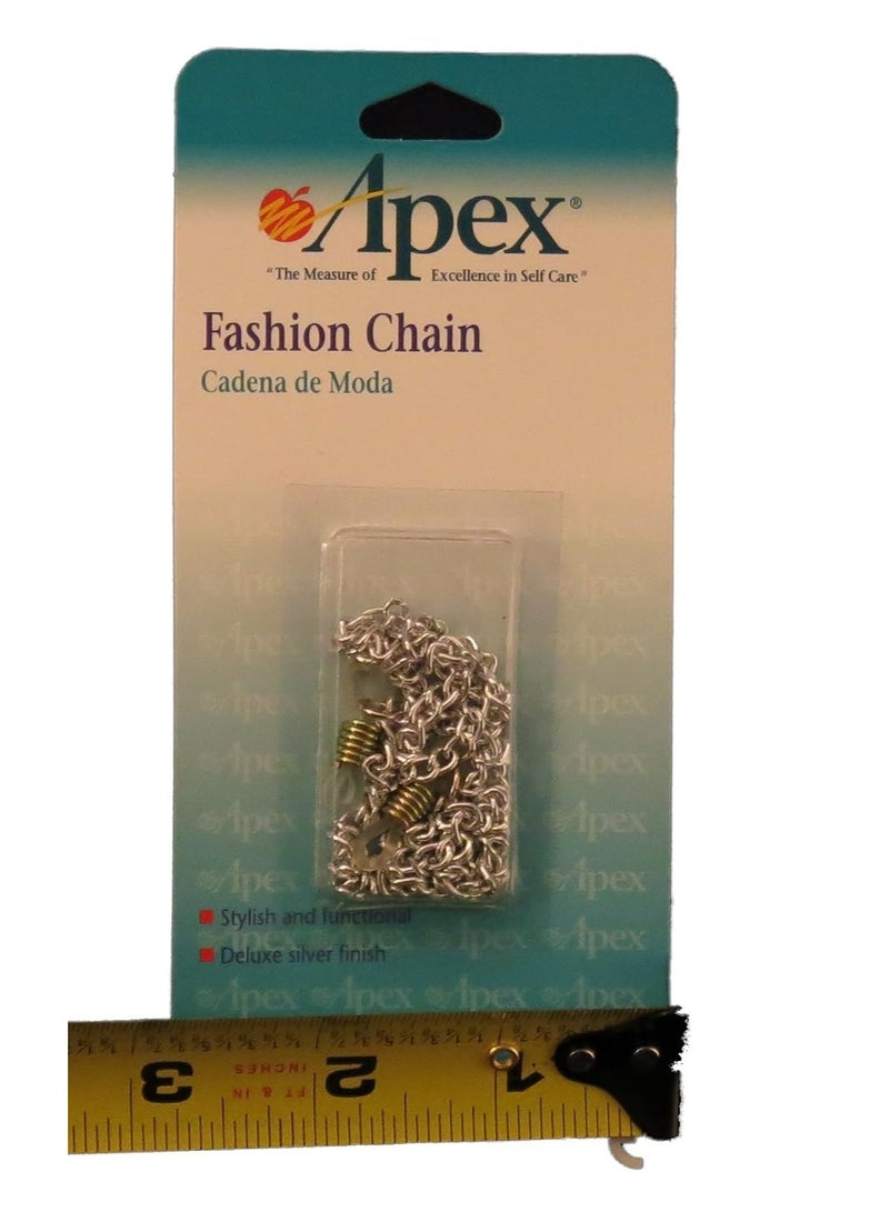APEX Silver Eyeglass Holder Fashion Chain By Apex Medical - Image 1