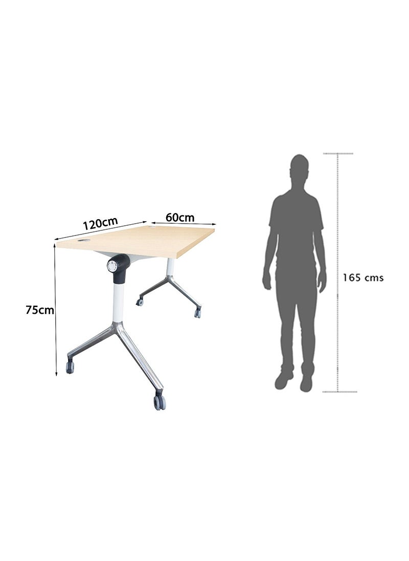 Mahmayi - Mahmayi ZF-08A Multipurpose Foldable Training/Computer Table - Oak - Image 1