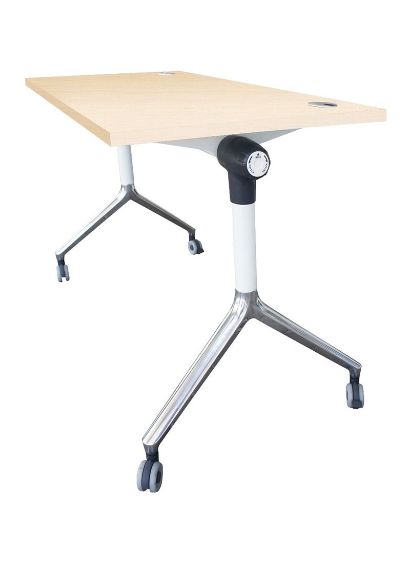 Mahmayi - Mahmayi ZF-08A Multipurpose Foldable Training/Computer Table - Oak - Image 1
