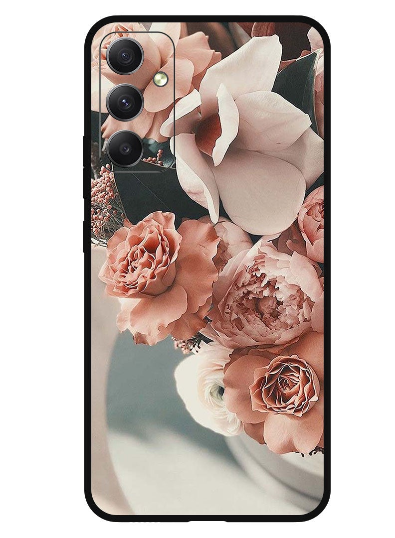 Theodor Protective Case Anti Scratch Shock Proof Bumper Cover For Samsung Galaxy A05s Peach Roses - Image 1