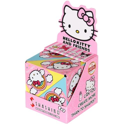 SHASHIBO Hello Kitty Friends Shape Shifting Box STEM Magnetic Fidget Cube that Transforms Into Over 100 Shapes Download Fun in Motion Toys Mobile App Rainbow - Image 1