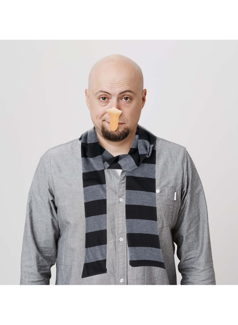 Generic Cosplay Despicable Me Dress Up Black Gray Striped Scarf - Main Image