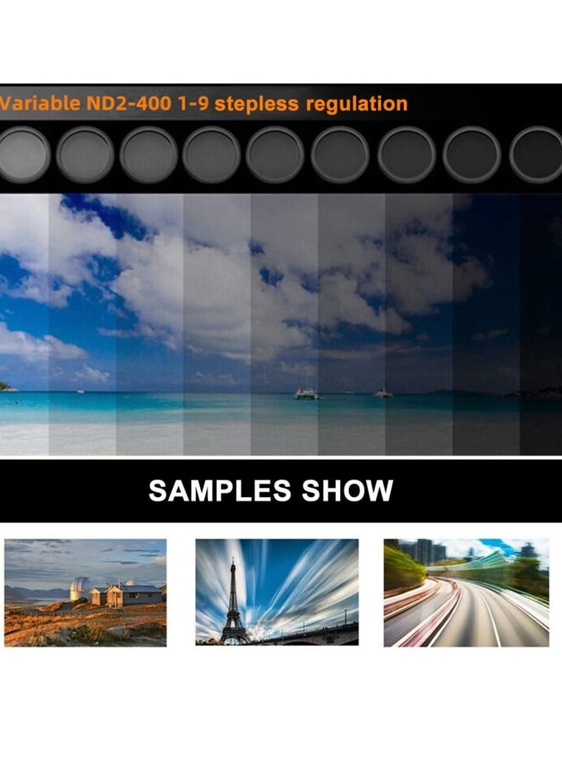 Excefore Cellphone Camera Filter 37 mm Professional Cell Phone Camera Filter Kit Neutral Density Filter with Phone Clip for Almost All The Smartphones - Image 4