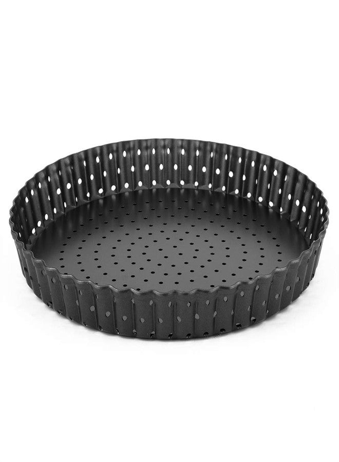 Milltrip Pizza Baking Pan, 8 Inch Pizza Pan, Pizza Steel Pan for Oven Nonstick Round Pizza Baking Sheet Oven Tray, Perforated Carbon Steel Pizza Bakeware for Home Restaurant Kitchen Baking (Medium) - Image 1