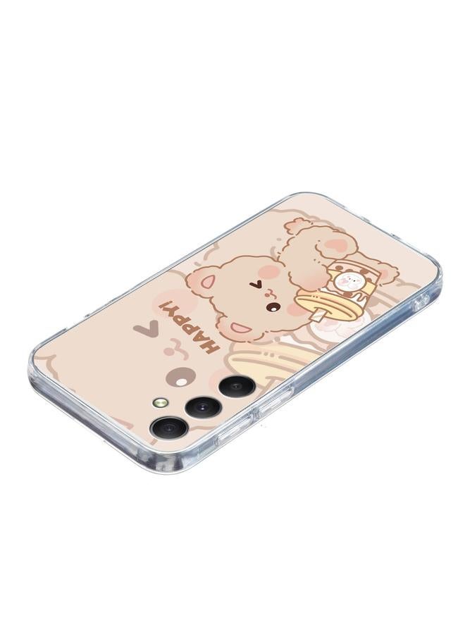 erorex Case For Samsung Galaxy A35 Colored Drawing Pattern Transparent TPU Phone Case - Image 5