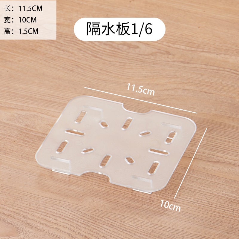 Serving Box, Portion Basin, Malatang Dish Display Box, Dish Selection, Drop-Resistant, Heat-Resistant, Transparent Plastic Pc Flip-Top Seasoning Box - Image 1