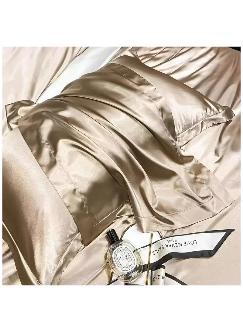 2-Pack Luxurious Mulberry Silk Pillowcases, 25 Momme Satin Weave, Hypoallergenic Solid Color Envelope Closure, Hand Wash Only, Designed for Hair and Skin,120-140gsm - Image 2