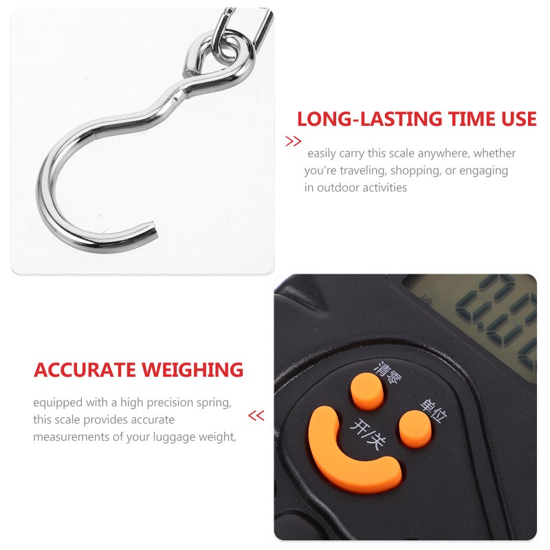 2pcs Portable Luggage Scale with Hook High Precision Spring Weighing Scale for Travel Kitchen Fishing Mini Handheld Weight Scale for Suitcases - Image 5