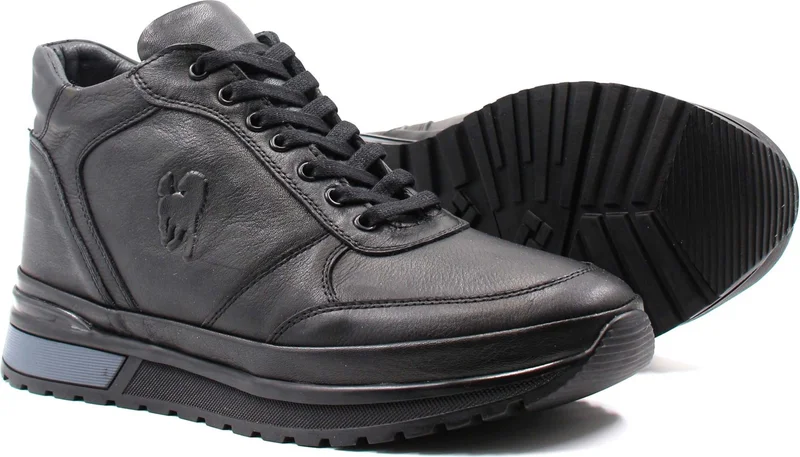 فاست ستيب Leather Fur Men's Casual Boots 856Kma3292