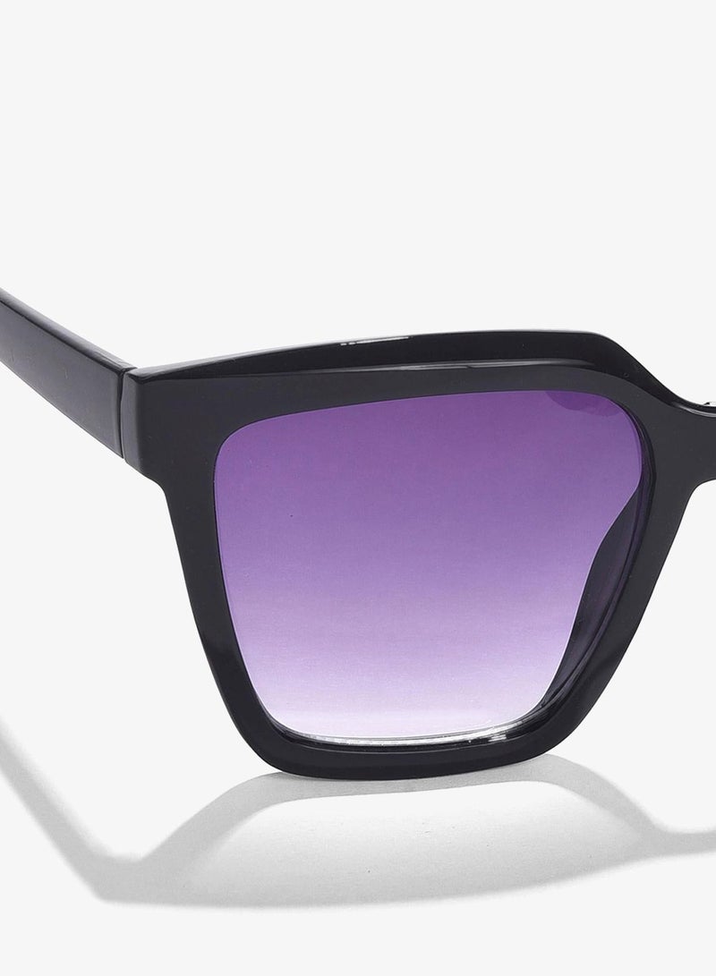 Haute Sauce Purple Lens Black Butterfly Sunglasses - Image 3