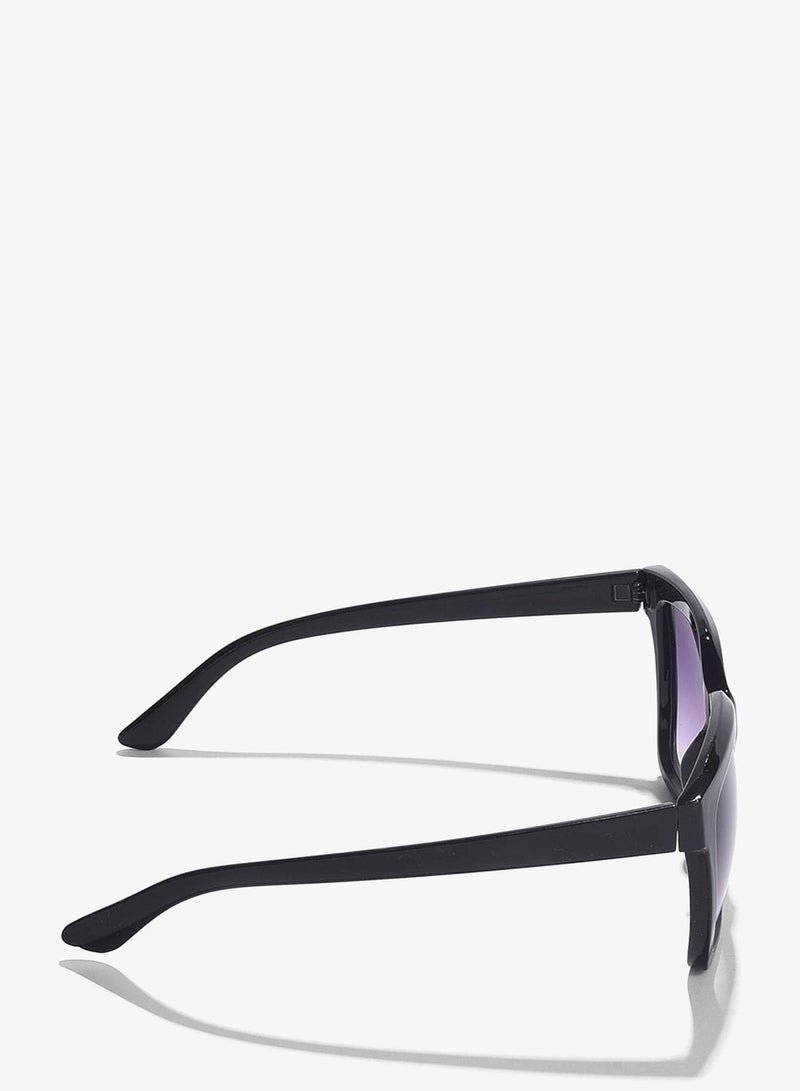 Haute Sauce Purple Lens Black Butterfly Sunglasses - Image 5