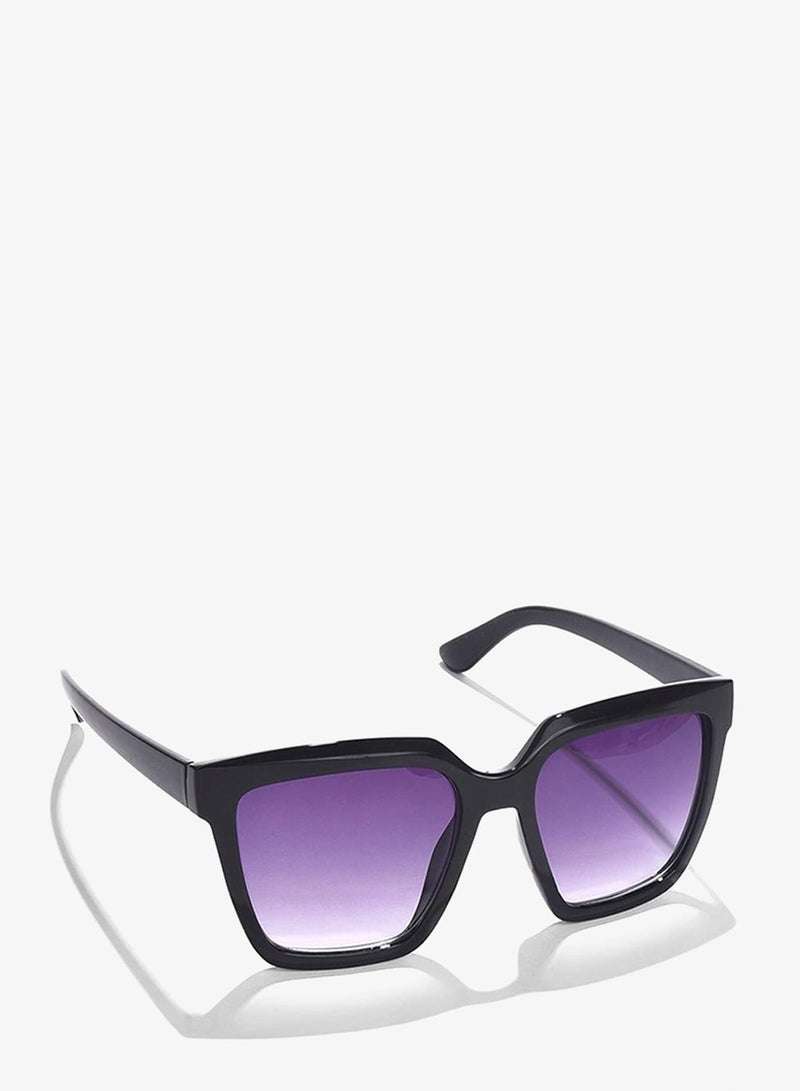 Haute Sauce Purple Lens Black Butterfly Sunglasses - Image 2