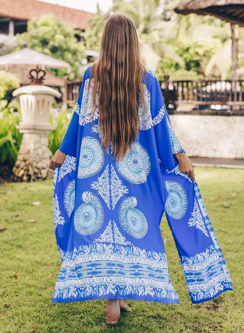Allover Print Split Side Kimono - Image 2