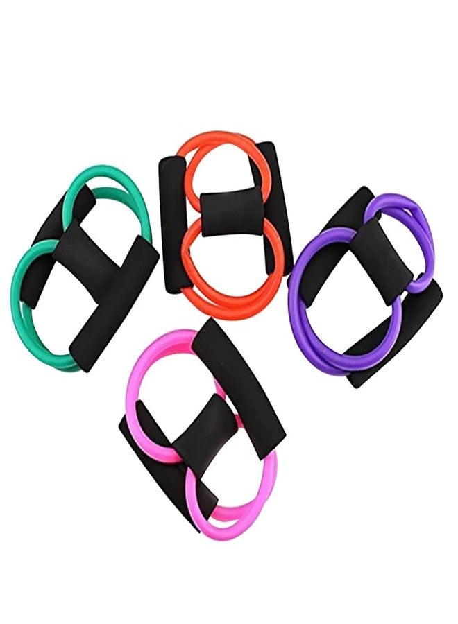 CELLEBII® Rubber 8 Shape Resistance Band Pull Rope Toning Tube for Workout Exercise for Men and Women - Image 5