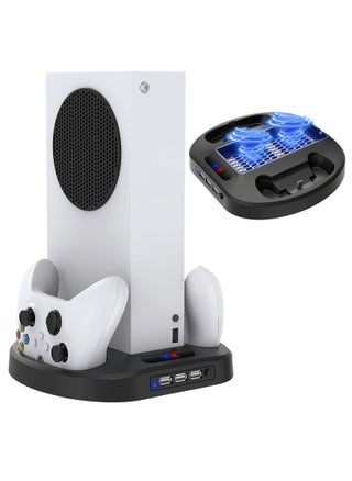 Vertical Charging Stand for Xbox Series S Controllers with Cooling Fan, LED Indicator, and 3 USB Hubs - pzsku/Z940D65D4EF71A41EBCA2Z/45/_/1698653612/5595913a-fcb1-44e3-874c-b60dbe75a22d