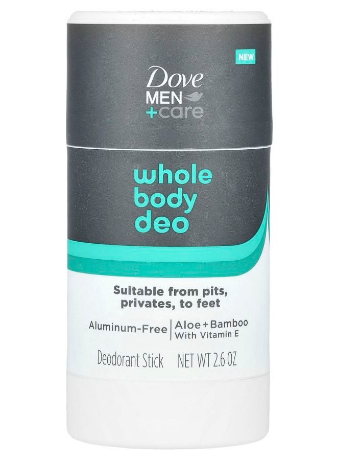 Dove مزيل العرق للرجال + العناية للجسم بالكامل عصا الألوة + الخيزران مع فيتامين E 2.6 أونصة