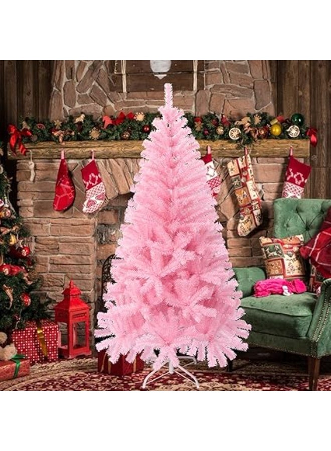 شجرة الكريسماس بينك 150 سم  شجرة عيد الميلاد الاصطناعية  شجرة عيد الميلاد البيضاء  للمنزل والمكتب وديكور الحفلات - Image 1