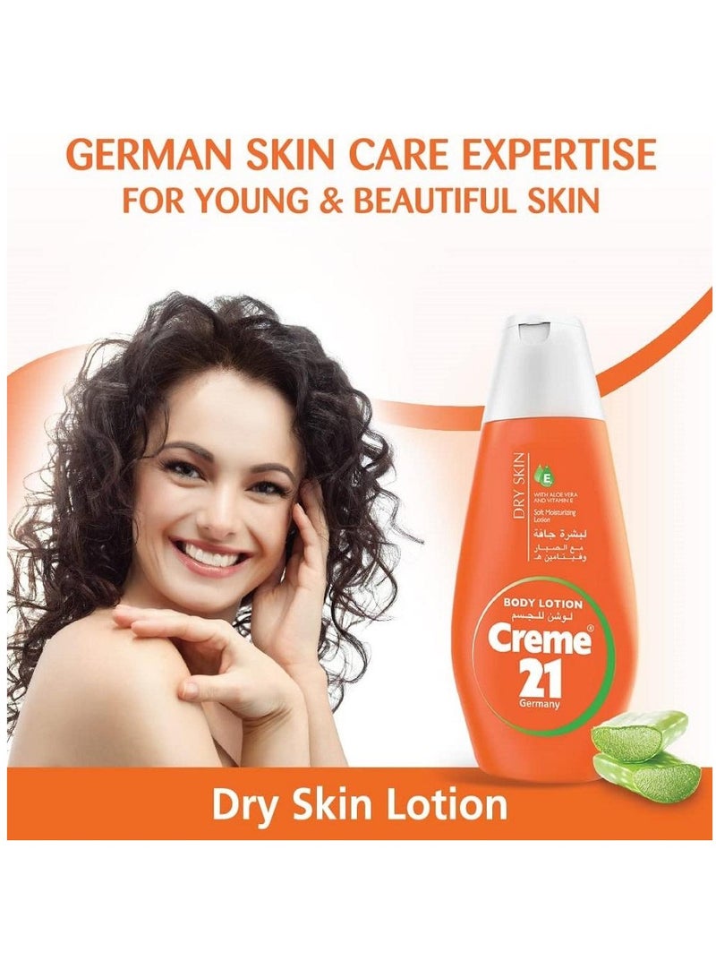 كريم21 كريم 21 لوشن الجسم للبشرة الجافة ترطيب خفيف غير دهني 400 مل - Image 2