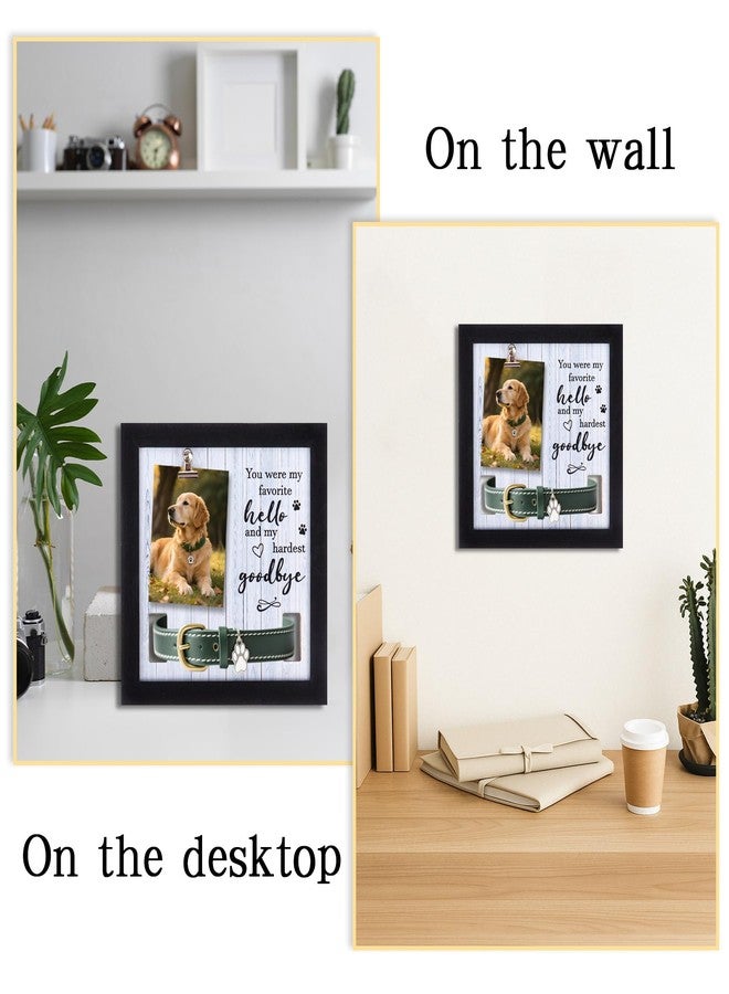 Dmnnlp Pet Memorial Frame with Collar Holder, Pet Memorial Gifts for Dogs with Pet Paw Print & Bracelet, Remembrance Picture Frame for Beloved Pets - Image 3