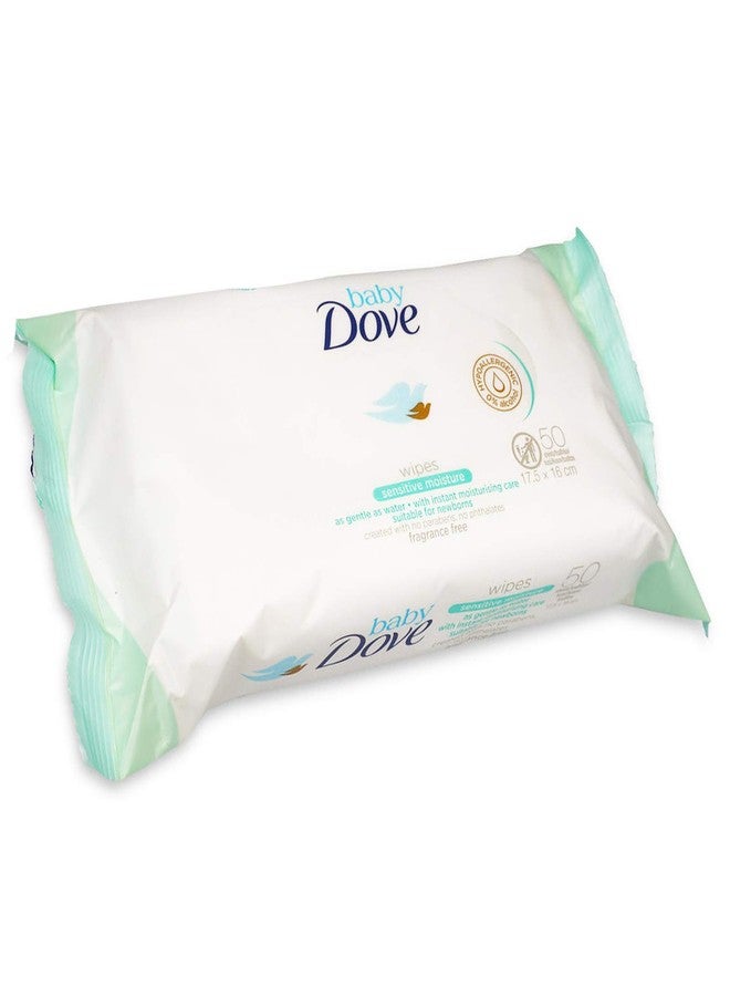 Dove مناديل دوف للأطفال، رطوبة حساسة، 50 منديل (عبوة من 12)