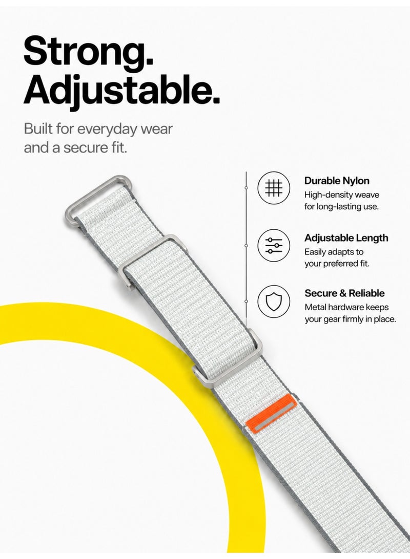 BASEMENT-1 Bicep Band Compatible with Google Fitbit Air, Adjustable Nylon Upper Arm Strap 28-35cm, Breathable Stretchy Sweatproof Arm Band for 24/7 Activity, Sleep & Recovery Tracking - Image 3