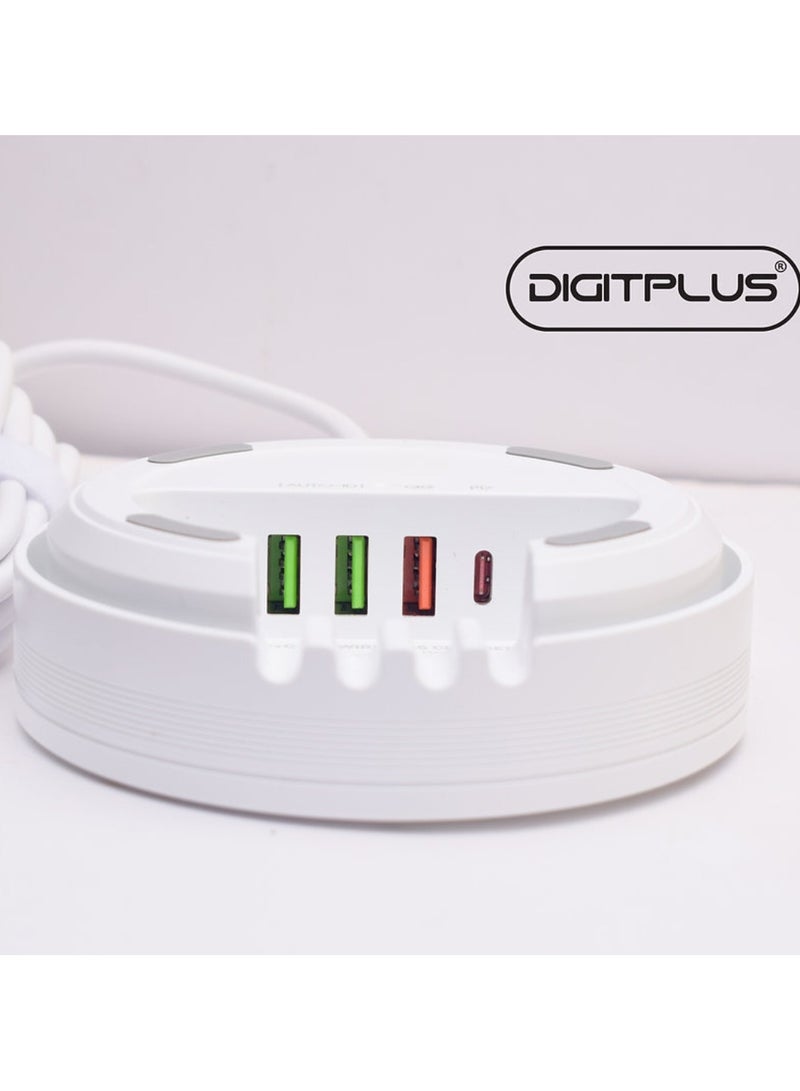 DigitPlus desktop wireless charger 32W high power, supports PD and QC3.0 fast charging protocol, and can charge mobile phones and tablets at low speed. Effectively avoid heating or overheating. - Image 3