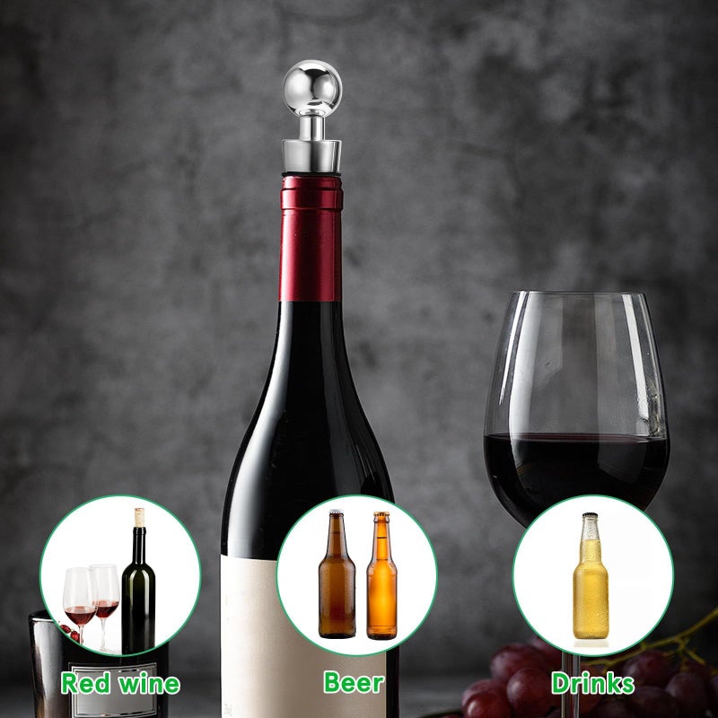 3pcs Reusable Plastic Wine Stoppers Sealers For Home Bar Freshness - Image 4