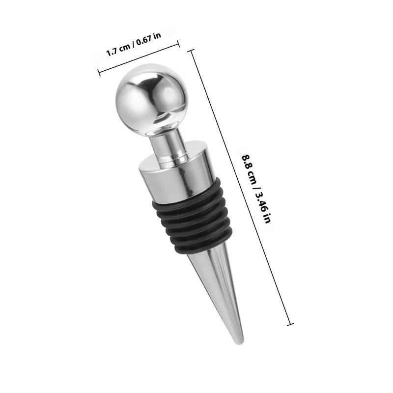 3pcs Reusable Plastic Wine Stoppers Sealers For Home Bar Freshness - Image 3