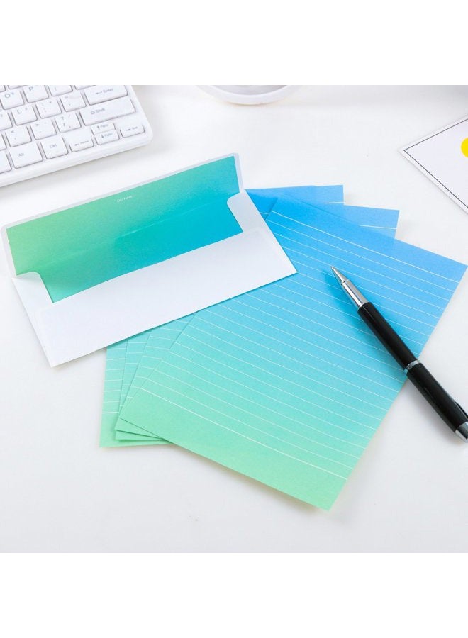 IMagicoo 32 Lovely Cute Writing Stationery Paper Letter Set with 16 Envelope + 1 Sheet Label Seal Sticker (Style-9(8.3x5.6)) - Image 5