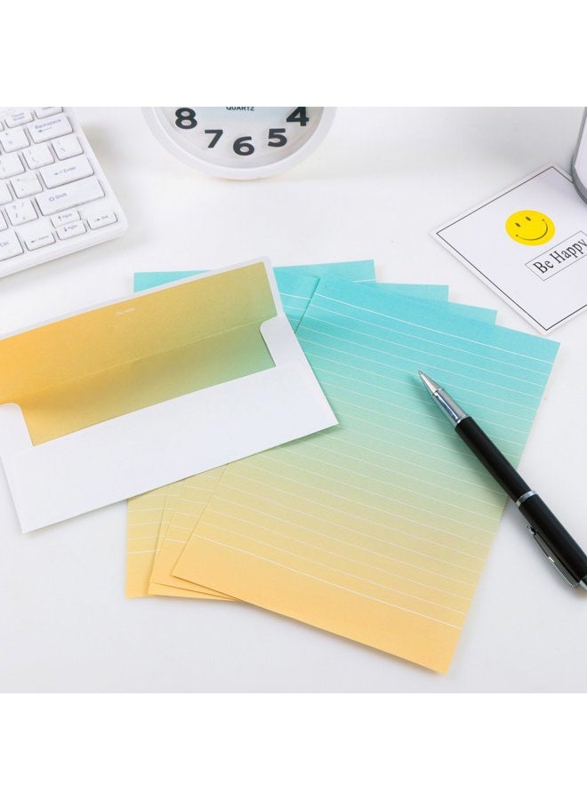 IMagicoo 32 Lovely Cute Writing Stationery Paper Letter Set with 16 Envelope + 1 Sheet Label Seal Sticker (Style-9(8.3x5.6)) - Image 3